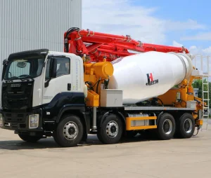 Jiuhe Multifunctional Integrated 30m Mixer Pump Truck Concrete Mixing Machine Concrete Pump