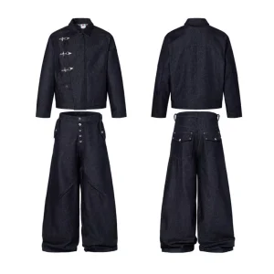 Mens Denim Two Piece Set