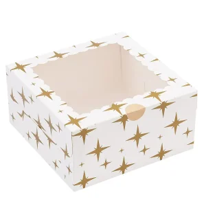 Wholesale Custom Printing And Size 10*10*5 Inch Paper Bakery Boxes with Window Manufacturer, Supplier