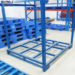 Industrial 5-Layer Easy-to-Store and Transport Foldable Steel Storage Rack with Powder Coating Finish and Pallet Racking