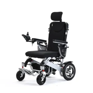 Aluminium Alloy Lightweight Foldable Reclining Electric Wheelchair