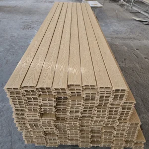 WPC Exterior Cladding Panel Outdoor EN13501 B1 Fire Rating ISO9001 Certified Waterproof Wood Grain Wall Board