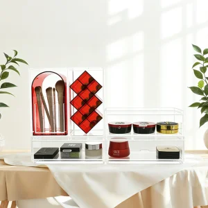 Acrylic Makeup, Luxury Acrylic Cosmetics Organizer Set