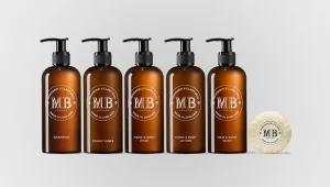 Hotel Wall Bracket Pump Bottle 300ml Shampoo and Body Wash Hand Wash for Hotel