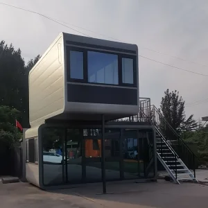 Modern Luxury 2-Story Apple Cabin House Double Layer Garden Room Prefab Modular Backyard Studio Pod