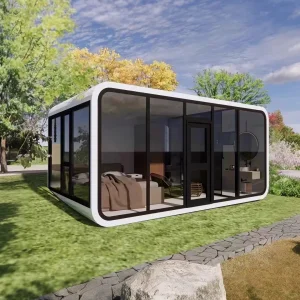 Casa cápsula prefabricada residencial personalizada 20-Foot al aire libre Apple Barn