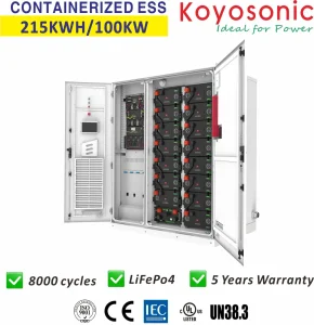 Containerized Ess 215kwh 768V280ah
