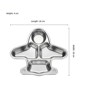 Stainless Steel Rectangle Baby Feeding Set