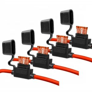 Custom Automotive Fuse Box Car Fuse Socket Blade Fuse Holder Waterproof Inline Circuit Protection With Cover