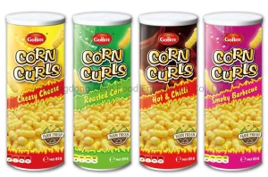 Lanches Assados - Curls de Milho Não Fritos (Alimento Verde)