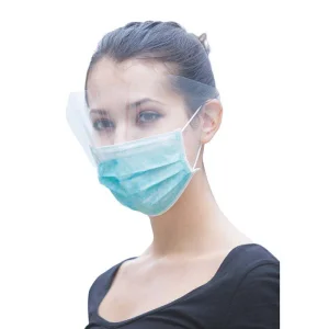 Surgical Face Masks with Ties and Anti-Fog Eye Shield