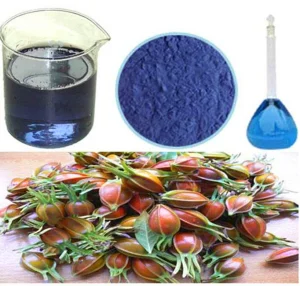 Pó de corante alimentar de extrato de gardênia azul