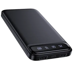 Portable 10000mAh Power Bank with Quick Charge Technology