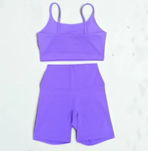 Women's Eco-Friendly Bamboo Fiber Yoga Fitness 2-Piece Set with Custom Logo Seamless Fashion Print Sportswear