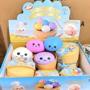 Steamed Bun TPR Squeeze Toy Portable Soft Non-Stick