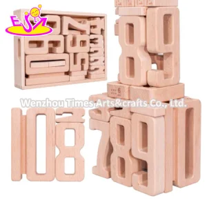 Wholesale Kids Wooden Number Building Blocks