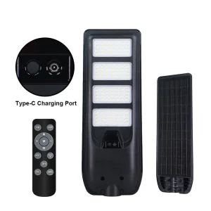 OEM ODM Solar Power Supply Motion Sensor 100W 150W 200W 300W 400W 500W Rechargeable Panel All in One Outdoor Solar LED Street Light