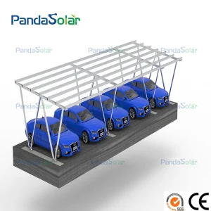 Pandasolar Customizable Aluminum PV Carport Structure for Solar Panel Parking Carport Manufacturer
