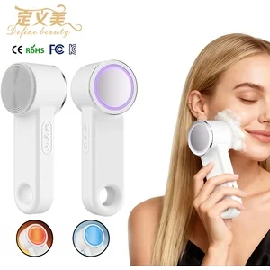 Best-selling Red Blue Violet Facial Cleanser LED Cleansing 4-in-1 Smart Facial Cleansing Brush Firming For Skin &beard