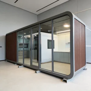 Casa Móvil Manzana Cabaña Contenedor para Dormir Casa para Hotel Villa Prefabricada Modular Cabaña Manzana para Hotel Casa Prefabricada