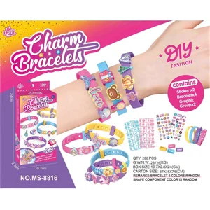 Girls DIY Plastic Bead Jewelry Kit Art Toys