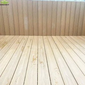 Anti-Slip Anti-Fade Anti-Mold WPC Panel Decking for Swimming Pool/Poolside