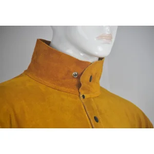 Chaqueta de cuero de soldadura de traje