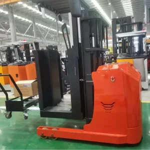 Multi Directional Electric Forklift with Standing Sitting and Side-Sitting Features