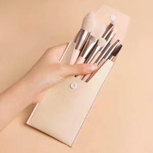 Mini 8Pcs Makeup Brushes Travel Women Set