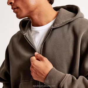 Custom Heavy Cotton Boxy Oversized Zip up