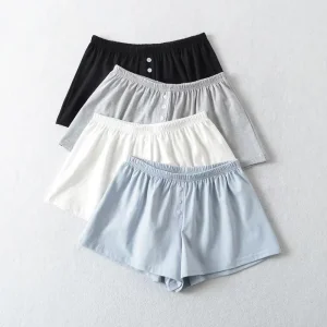 Factory Price Wholesale Bamboo Women Elastic Waist Wide Leg Comfortable Bottoms