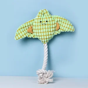 Ocean Series Eco-Friendly Plush Pet Chew Toys Bite-Resistant Dog Sound Toys