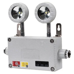 Explosion Proof IP54 Adjustable Double Heads Wall Mounted Rechargeable LED Exit Light Wenzhou Explosion Proof Emergency Lamp