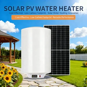 OPTEN Solar PV 50L 60L 80L 100L Geyser Flat Panel Easy Operation Energy Saving Electric Water Heater for Hotel &amp; Garage Use