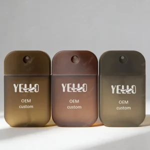 Square 30ml 50ml PETG Plastic Thick Wall Credit Card Mist Spray Bottle Cosmetic Packaging for Face Mist with Logo