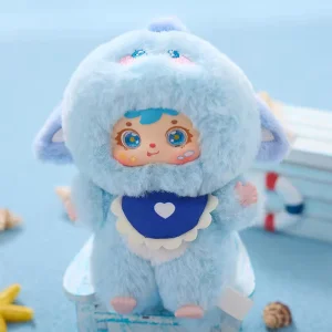 Colección de muñecos de peluche de fiesta en el mar en caja sorpresa, juguete de dibujos animados coleccionable para niños, regalo en caja de colores, juguetes unisex