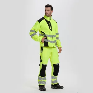 Ropa de trabajo personalizada de soldadura de alta visibilidad y reflectante, conjunto de dos piezas