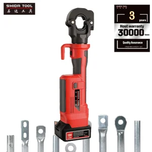 SHIDA SD-300 60kn 6ton Pro Press Electric 18V Li-ion Battery Hydraulic Rechargeable 240mm2 Alloy Steel 17mm Stroke Tools