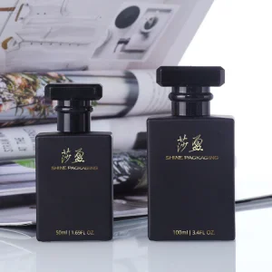 Wholesale Square Shape Cosmetic Empty Glass Mist Spray Perfume Bottle Free Sample