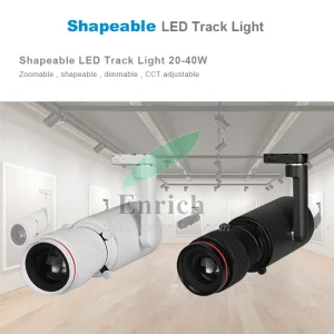 Shapeable &amp; Zoomable 32W COB LED Track Lighting with Nice Design