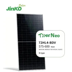 Hot Sale Jinko 72HL4-BDV 575W-600W MWT HJT HBC Bifacial PERC N-Type