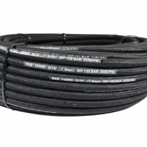 Mangueira Hidráulica SAE 100 R5 de Alta Resistência 3/16 1/4 5/16 Polegada 3000 Psi Mangueira de Borracha Trançada para Freio de Ar de Caminhão para Combustível
