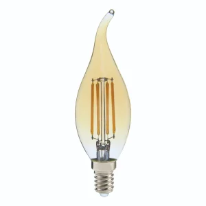 Chandelier Light Source C35A Filament Bulbs Gold E27 E14 2W 4W 6W 200lm 400lm 600lm