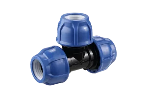 Wholesale Equal Tee-Minde Factory PP Compression Fittings For HDPE Pipes With PN16 Factory, Supplier