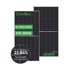 Tier-1 Proveedor Jinko Paneles Solares 590W 580W 570W 560W Módulo Solar PV Monocristalino Precio Mayorista para Hogar