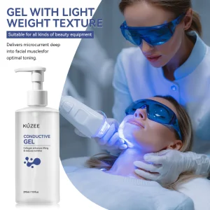 Smooths Fine Lines Boost Skin Radiance Collagen Peptides Hyaluronic Acid Conductive Gel for Microcurrent Devices