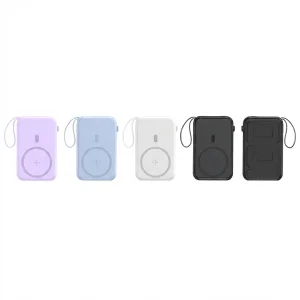بيع ساخن 10000mAh 5in1 بنك طاقة مغناطيسي محمول