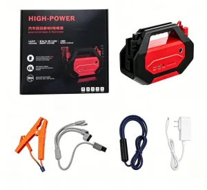 Automobile Emergency Kit Jump Starter Tire Inflator Repair Tool Kit