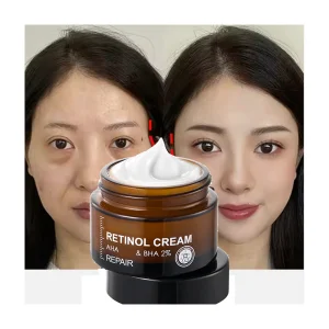 Vibrant Glamour Retinol Vitamin C Face Cream Wrinkle Removal Firming Lifting Whitening Brightening Moisturizing Sunscreen For