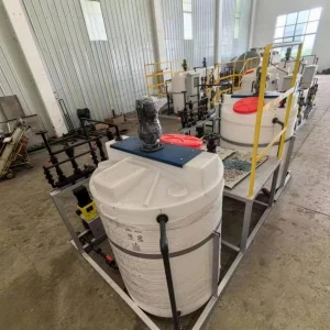 High Capacity Polymer Preparation and Dosing System for Large Scale Industrial Wastewater Treatment Plants Handling High Volume Sludge Conditioning
